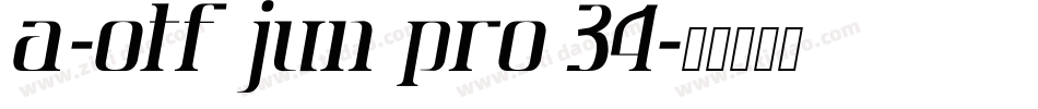 A-OTF Jun Pro 34字体转换